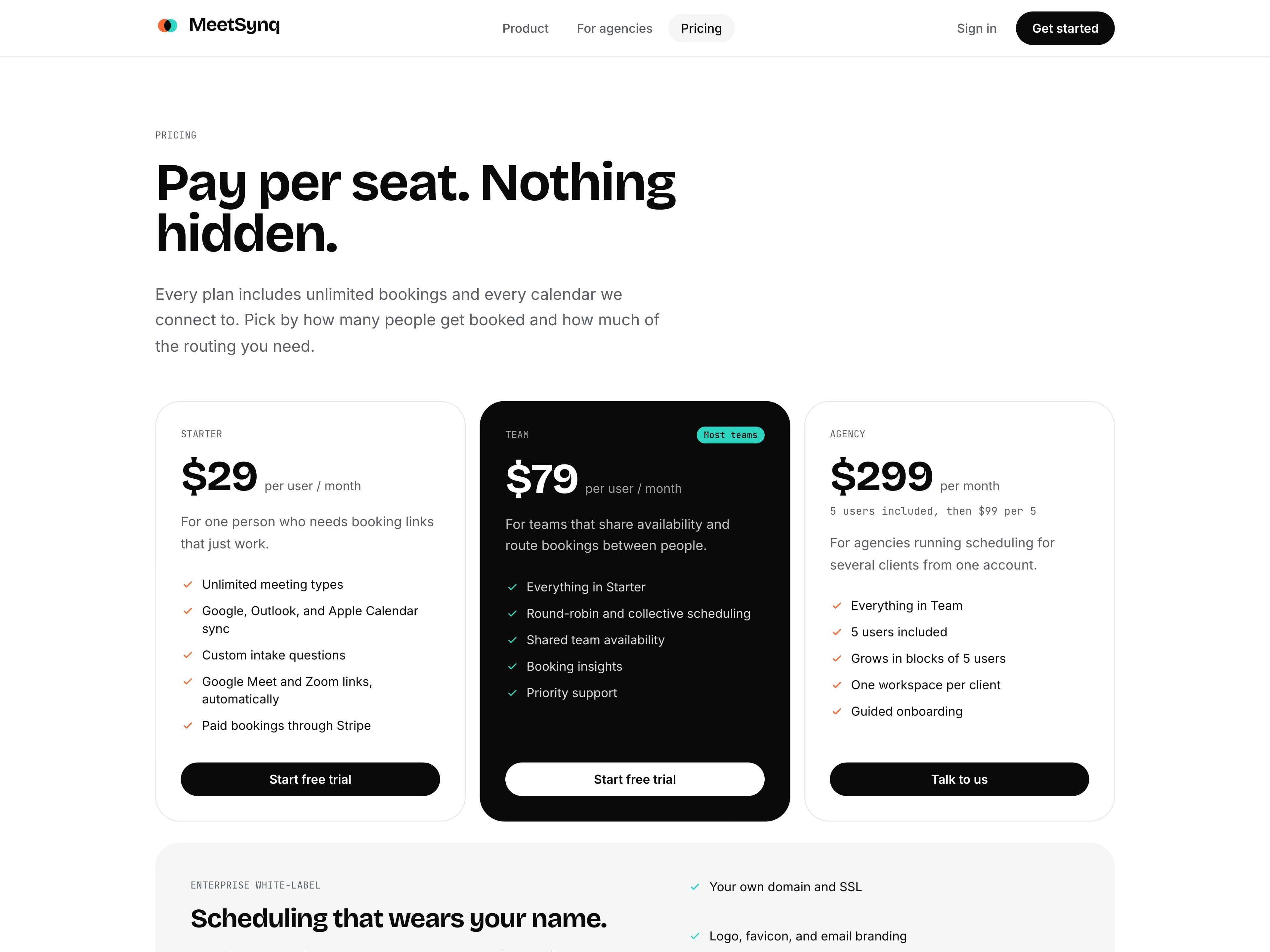 MeetSynq: Pricing