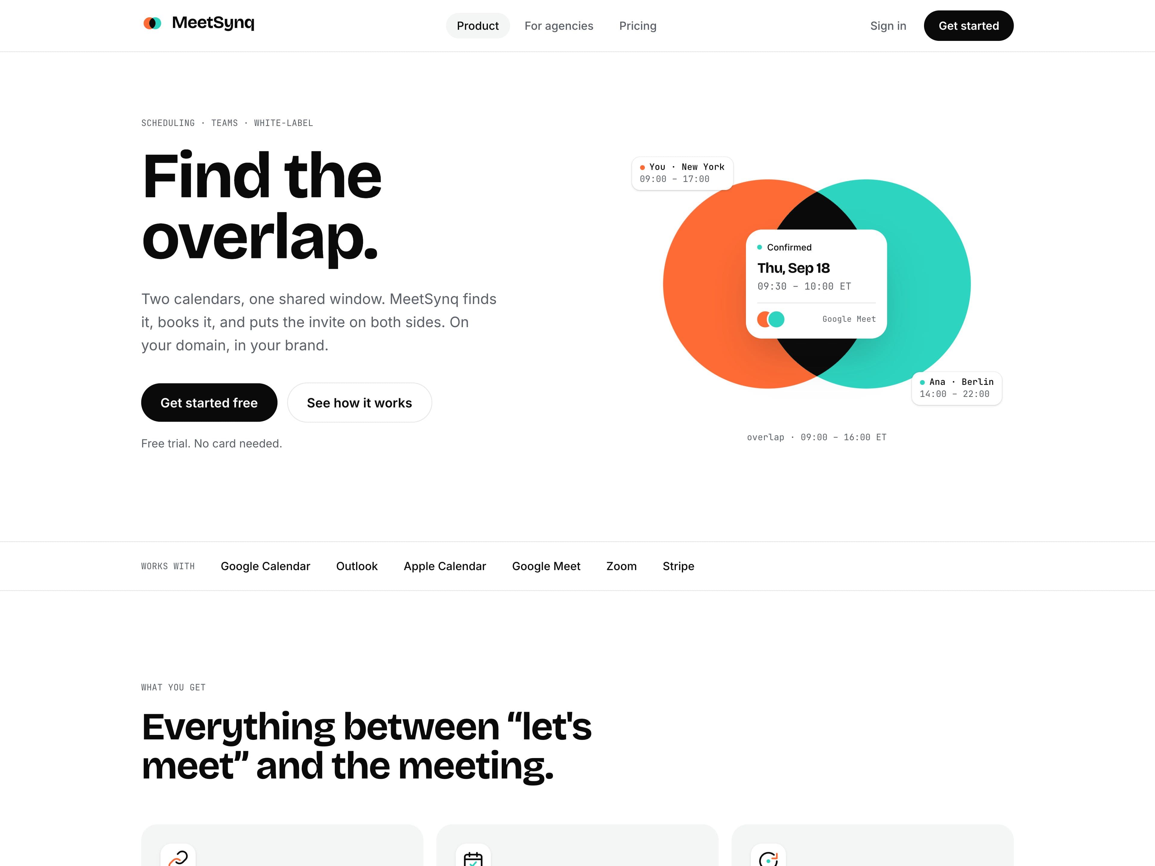 MeetSynq home page